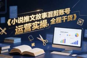 小说推文故事混剪账号运营实操，全程干货-麦资源网