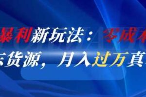 闲鱼暴利新玩法：零成本倒卖京东货源，月入过1W真不难-麦资源网