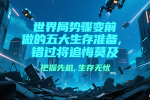 付费文章《世界局势骤变前必做的五大生存准备，错过将追悔莫及》-麦资源网