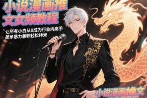 小说漫画推文女频教程，让所有小白从0成为行业内高手，简单暴力兼职轻松挣米-麦资源网