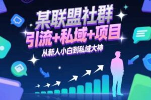某联盟社群，引流+私域+项目，从新人小白到私域大神-麦资源网
