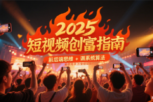 2025短视频创富指南，前后端思维 + 系统算法，教你月入过万变现路径-麦资源网