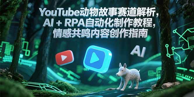 图片[1]-（15174期）YouTube动物故事赛道解析，AI+RPA自动化制作教程，情感共鸣内容创作指南