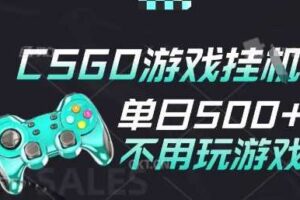 25年CSGO游戏搬砖，全自动挂G，不需要玩游戏，手机操作日入3张(不是汇率搬砖)【揭秘】-麦资源网