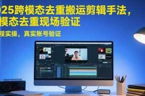 2025跨模态去重搬运剪辑手法，跨模态去重现场验证 +全程实操，真实账号验证-麦资源网