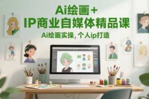 Ai绘画+IP商业自媒体精品课，Ai绘画实操，个人ip打造-麦资源网