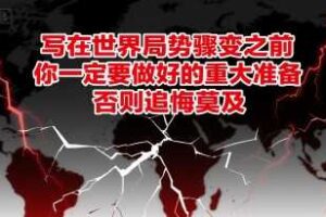 付费文章：写在世界局势骤变之前，你一定要做好的重大准备，否则追悔莫及-麦资源网