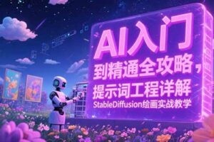 （15181期）AI入门到精通全攻略，提示词工程详解，StableDiffusion绘画实战教学-麦资源网