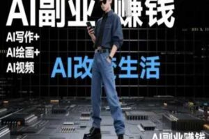 AI改变生活（Ai写作+AI绘画+Ai视频），AI副业挣钱-麦资源网
