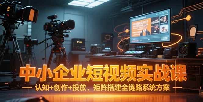 图片[1]-（15249期）中小企业短视频实战课，认知+创作+投放，矩阵搭建全链路系统方案