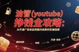 油管(youtube)挣钱全攻略：从开通广告收益到国内收款的实操指南-麦资源网