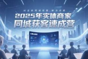 2025年实体商家同城获客速成营，同城企业AI获客全域解决方案-麦资源网