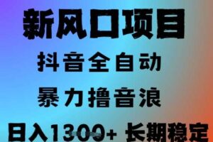 最新风口抖音无人直播撸音浪，全自动运行，小白可玩，长期稳定，日入1.3k，可批量收益翻倍【揭秘】-麦资源网