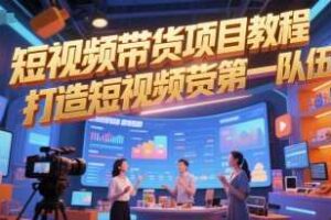 短视频带货项目教程，打造短视频带货第一队伍-麦资源网