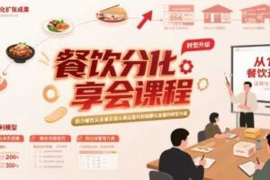 餐饮分享会课程，助力餐饮从业者实现从单店盈利到规模化发展的转型升级-麦资源网