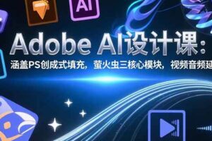 （15469期）Adobe AI设计课：涵盖PS创成式填充，萤火虫三核心模块，视频音频延长技术-麦资源网