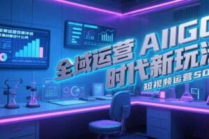 （15327期）全域运营AIGC时代新玩法，文案封面设计公式，短视频运营SOP-麦资源网