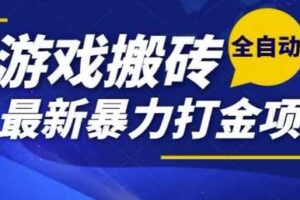 热门副业，全自动游戏打金搬砖，单账号一天收益1-2张，可多开矩阵操作日入1k【揭秘】-麦资源网