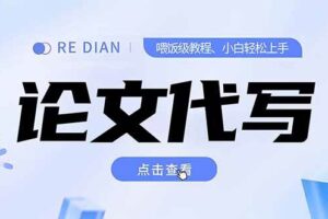（15301期）写作、论文代写喂饭级教程，精通后个人月入2-3w，自己开工作室上限更…-麦资源网