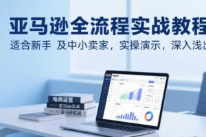 亚马逊全流程实战教程，适合新手及中小卖家，实操演示，深入浅出-麦资源网