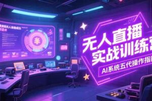 （15315期）无人直播实操训练营，从设备搭建到话术，AI系统五代操作指南(7月更新)-麦资源网