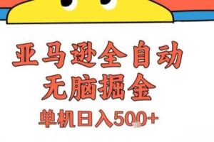 亚马逊全自动无脑掘金，无需人工，单机日入5张+【揭秘】-麦资源网