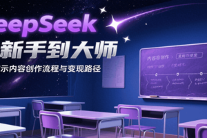 DeepSeek从新手到大师，实战演示内容创作流程与变现路径-麦资源网