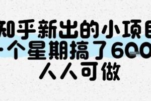 知乎新出的小项目，一个星期搞了6张，人人可做-麦资源网