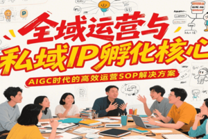 全域运营与私域IP孵化核心，AIGC时代的高效运营SOP解决方案-麦资源网