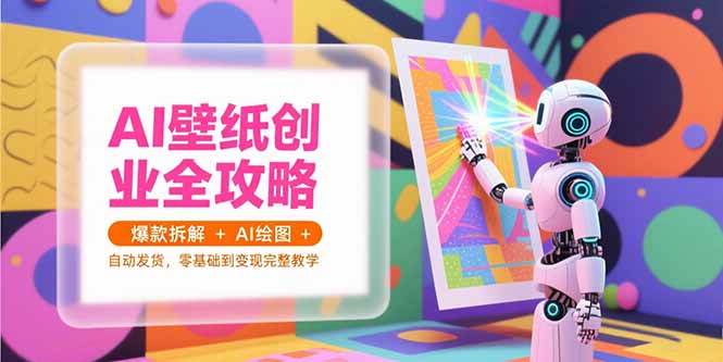 图片[1]-（15312期）AI壁纸创业全攻略，爆款拆解+AI绘图+自动发货，零基础到变现完整教学