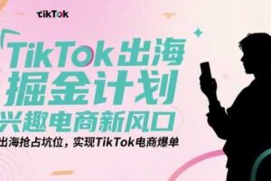 TikTok出海掘金计划，兴趣电商新风口，出海抢占坑位，实现TikTok电商爆单-麦资源网