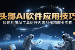 头部AI软件应用技巧，快速利用AI工具进行内容创作和商业变现-麦资源网
