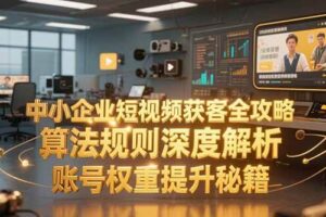 （15326期）中小企业短视频获客全攻略，算法规则深度解析，账号权重提升秘籍-麦资源网