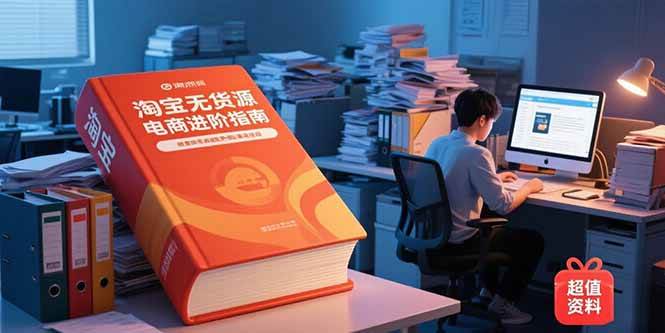 图片[1]-（15317期）淘宝无货源电商进阶指南，包含新人课、进阶课，配套资料，蓝海选品等