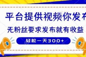 种草平台提供视频 你发布 无粉丝要求  发布就有钱 轻松一天3张+【揭秘】-麦资源网