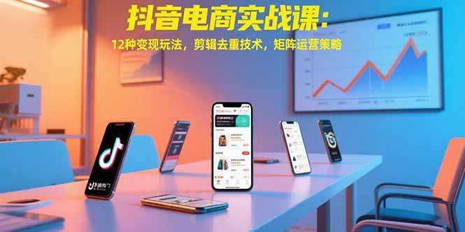图片[1]-（15478期）抖音电商实战课：12种变现玩法，剪辑去重技术，矩阵运营策略