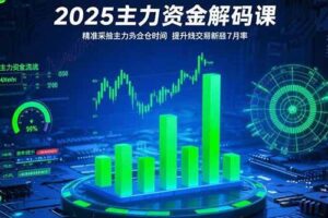 (15511期)2025主力资金解码课:精准捕捉主力建仓时机,提升短线交易胜率(更新7月)-麦资源网