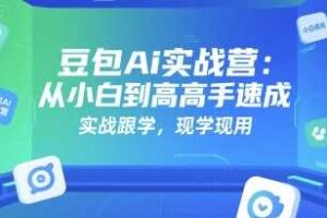 豆包Ai实战营:从小白到高手速成,实战跟学,现学现用-麦资源网