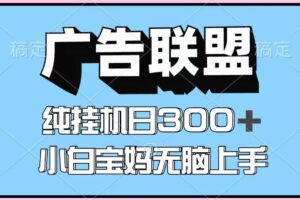 百度广告联盟挂机项目，单账号单日300+，可矩阵多开，无脑操作长期稳定-麦资源网