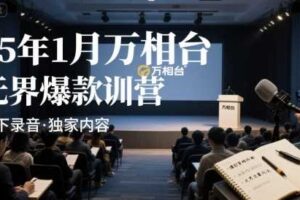 25年1月万相台无界爆款特训营线下录音-麦资源网