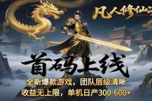 （15847期）凡,人修仙诀游戏挂机单机每天300—600+       当天见收益随时在线变现 …-麦资源网