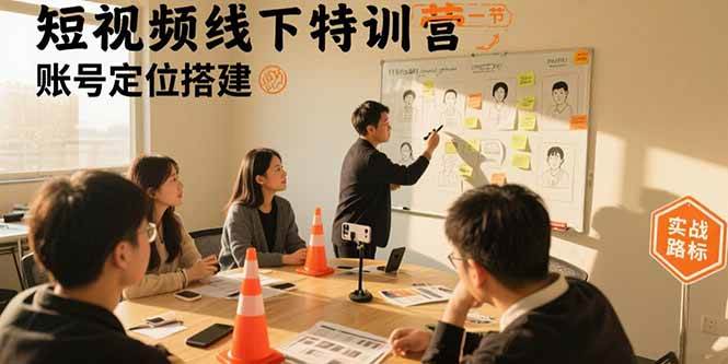 图片[1]-（15707期）短视频线下特训营：账号定位搭建/口播号拍摄剪辑/直播间流量入口/变现实战