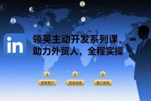 领英主动开发系列课，助力外贸人，全程实操-麦资源网