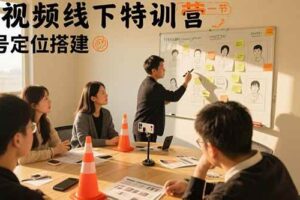 （15707期）短视频线下特训营：账号定位搭建/口播号拍摄剪辑/直播间流量入口/变现实战-麦资源网