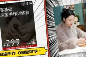 小集电商水晶直播带货课-抖音电商教程-麦资源网