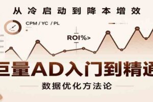 巨量AD入门到精通，含工具、设置、定向、优化等广告投放全流程-麦资源网