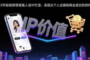 （15599期）2025年短视频领域人设IP打造：实现从个人出镜到商业成交的闭环转化-麦资源网
