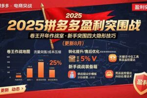（15687期）2025拼多多盈利突围战：卷王开年作战室，新手突围四大隐形技巧(更新8月)-麦资源网