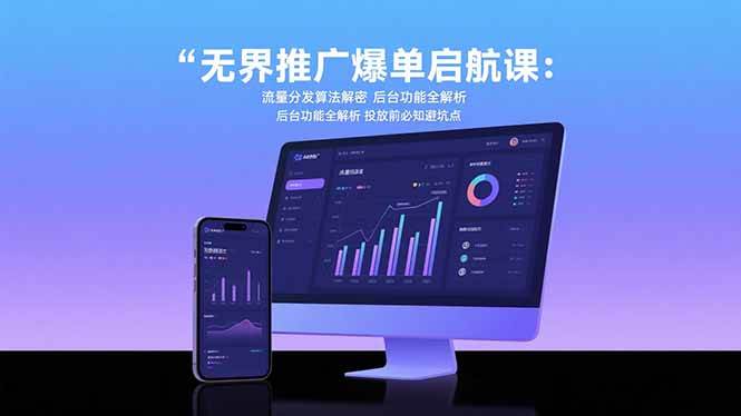 图片[1]-（15567期）无界推广爆单启航课：流量分发算法解密 后台功能全解析 投放前必知避坑点