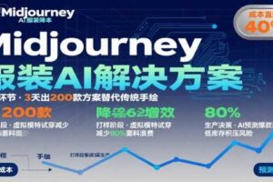 AI在服装领域的运用，使用midjourney做服装辅助企业降低成本-麦资源网